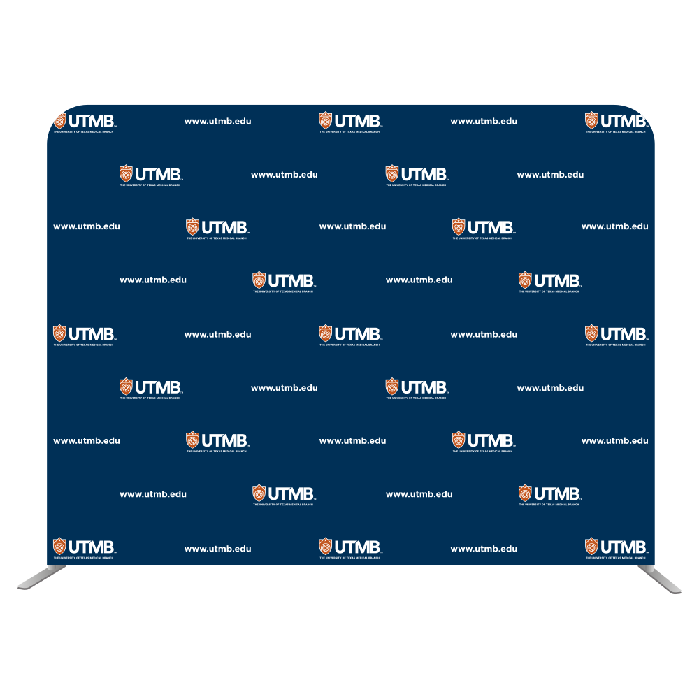 8'W x 72"H EuroFit Straight Wall Kit (Recycled Polyester Knit) - UTMB.edu