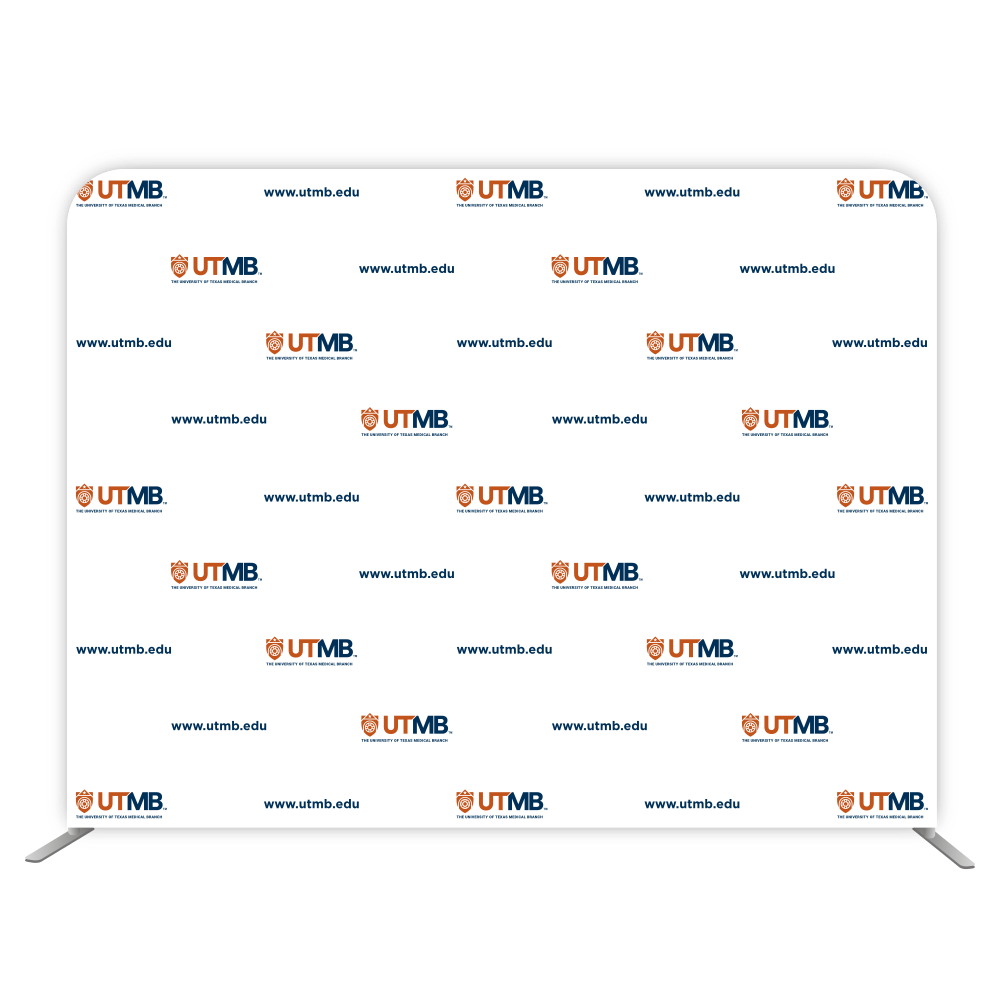 8'W x 72"H EuroFit Straight Wall Kit (Recycled Polyester Knit) - UTMB.edu