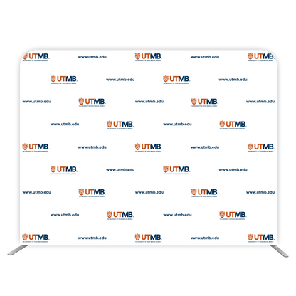 8'W x 72"H EuroFit Straight Wall Kit (Recycled Polyester Knit) - UTMB.edu