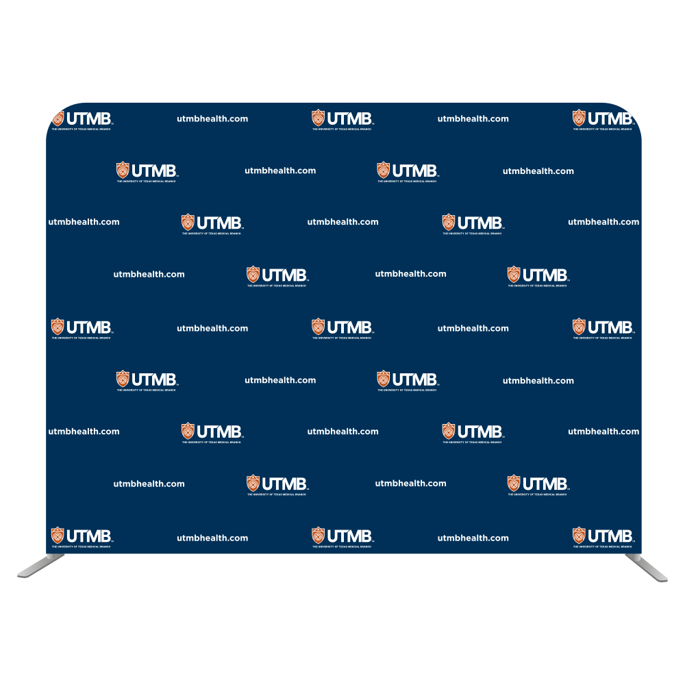 8'W x 72"H EuroFit Straight Wall Kit (Recycled Polyester Knit) - UTMBHEALTH.com