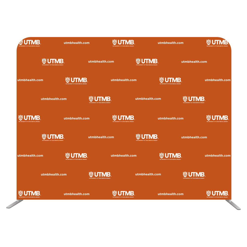 8'W x 72"H EuroFit Straight Wall Kit (Recycled Polyester Knit) - UTMBHEALTH.com