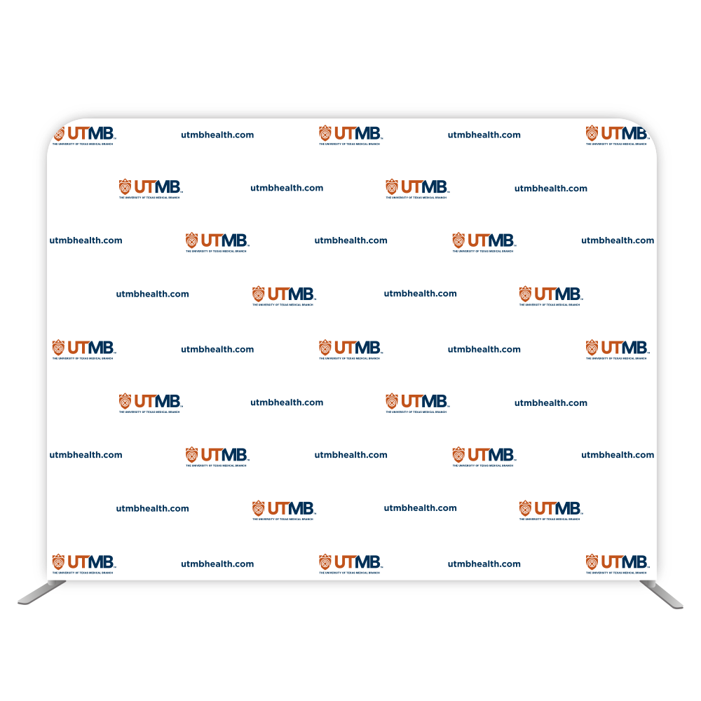 8'W x 72"H EuroFit Straight Wall Kit (Recycled Polyester Knit) - UTMBHEALTH.com