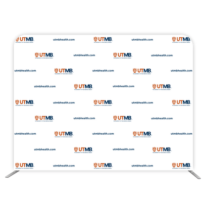 8'W x 72"H EuroFit Straight Wall Kit (Recycled Polyester Knit) - UTMBHEALTH.com